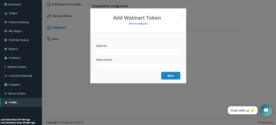 How to connect walmart page view