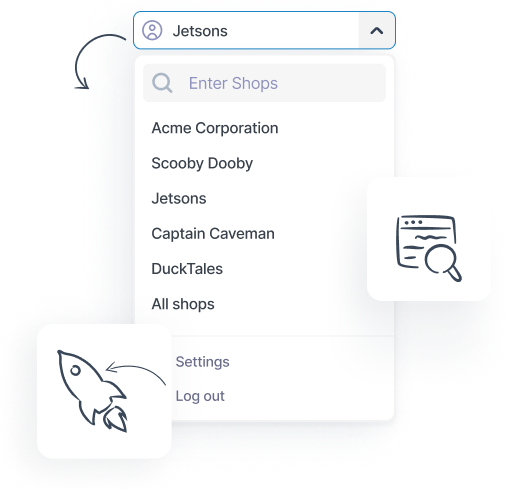 Profit Cyclops provides easily navigate between client accounts of amazon sellers